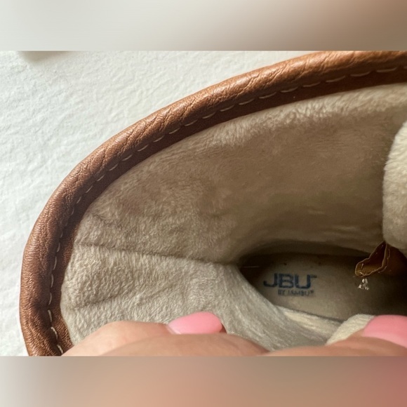 JBU by JAMBU WOMENS NAVY/TAN MAPLEWOOD WATERPROOF BOOTS SIZE 8 - Picture 8 of 10